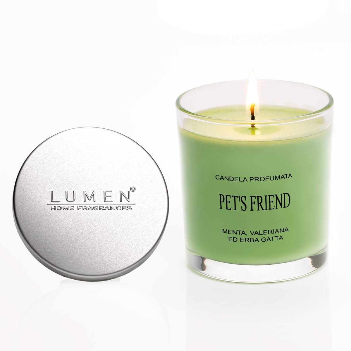 PET'S FRIEND VEGETABLE CANDLE WITH ALUMINUM LID. - ML.150