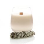 XSENSES CANDLE WITH WOODEN WICK, WHITE SAGE ML.400