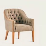 fabric covering with inner backrest armchair