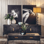 Oak wood in Burnished color