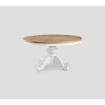 fixed round table with a classic line