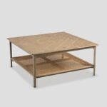 2-level square coffee table