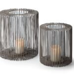 Oslo Tall Lantern Small – Powder Coated Steel & Glass