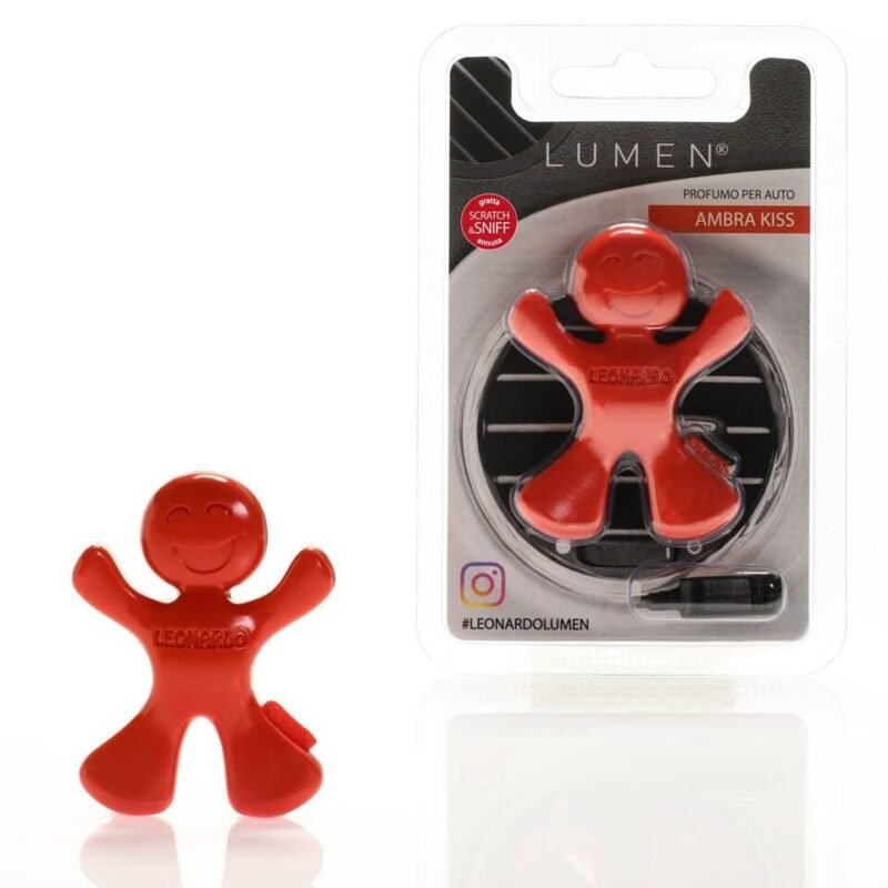 LEONARDO CAR FRAGRANCE AMBER KISS ROSSO-RED