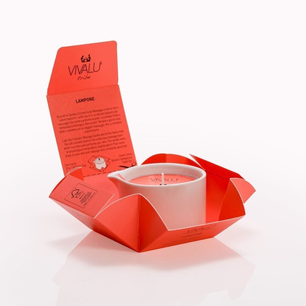 TRIBE “E” VIVALU RASPBERRY MASSAGE CANDLE – The Home