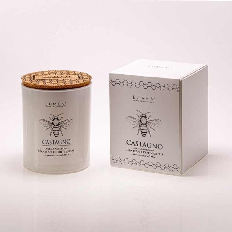 CANDLE WITH BEESWAX NATURA FRIENDLY CHESTNUT 200ML