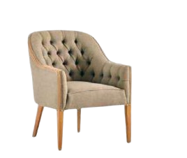 Fabric covering with inner backrest armchair