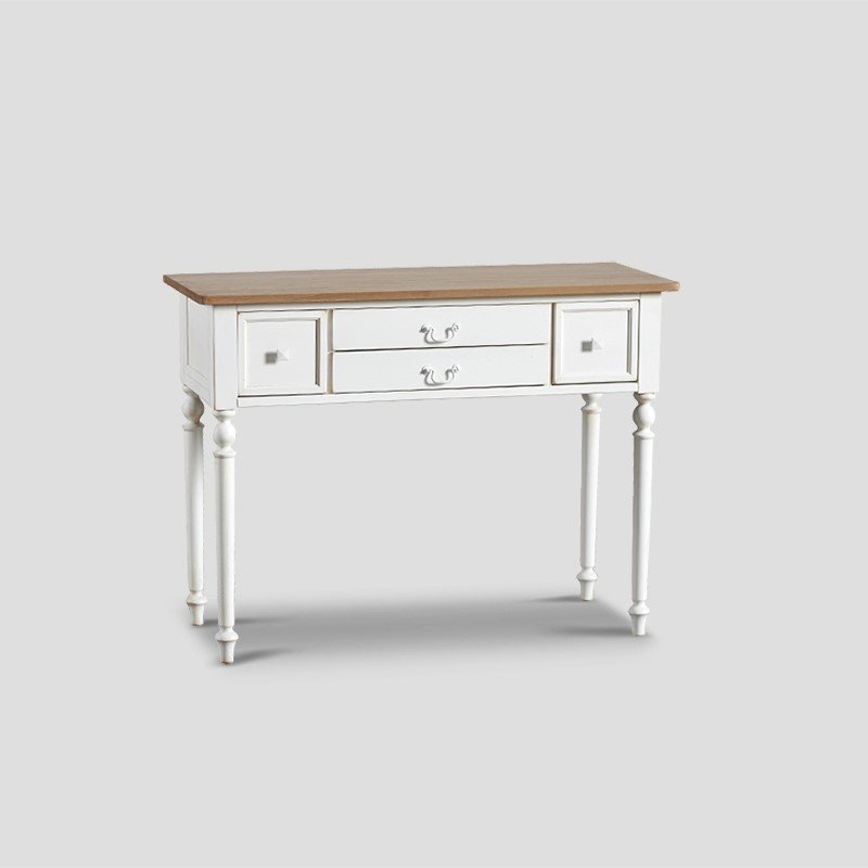 Drawer console table in wood