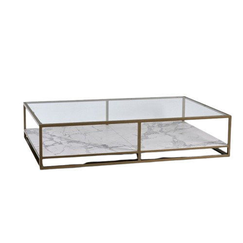 Rectangular coffee table with a modern design