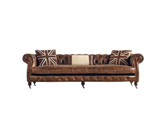 Upholstered shaped sofa