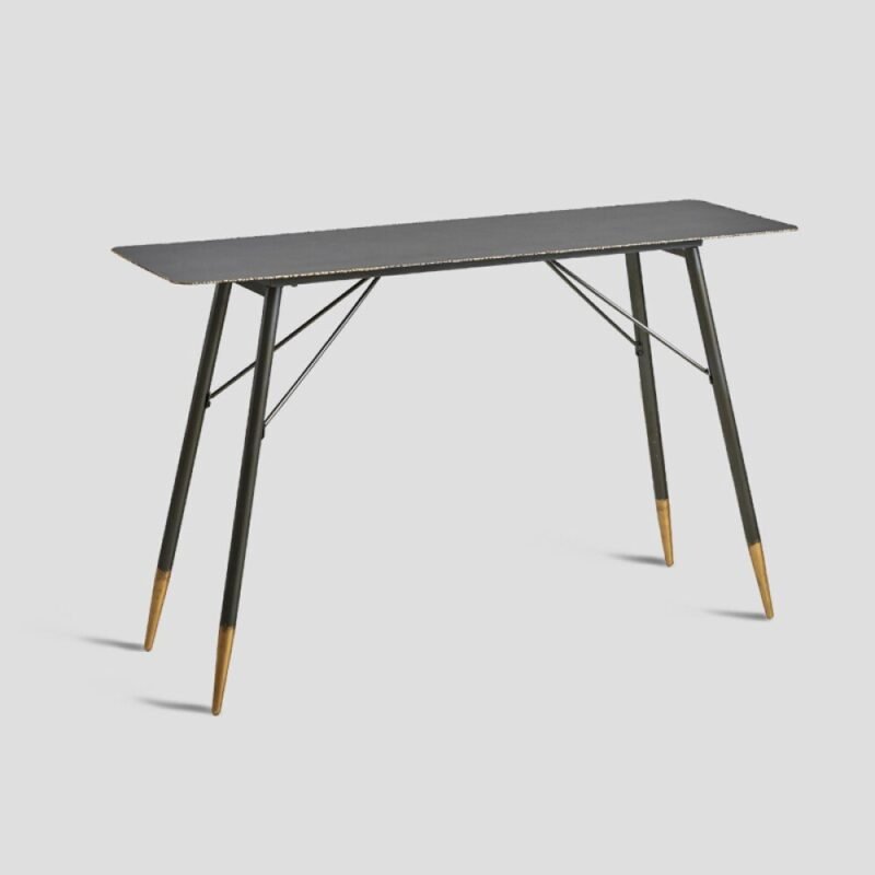 Console with metal frame