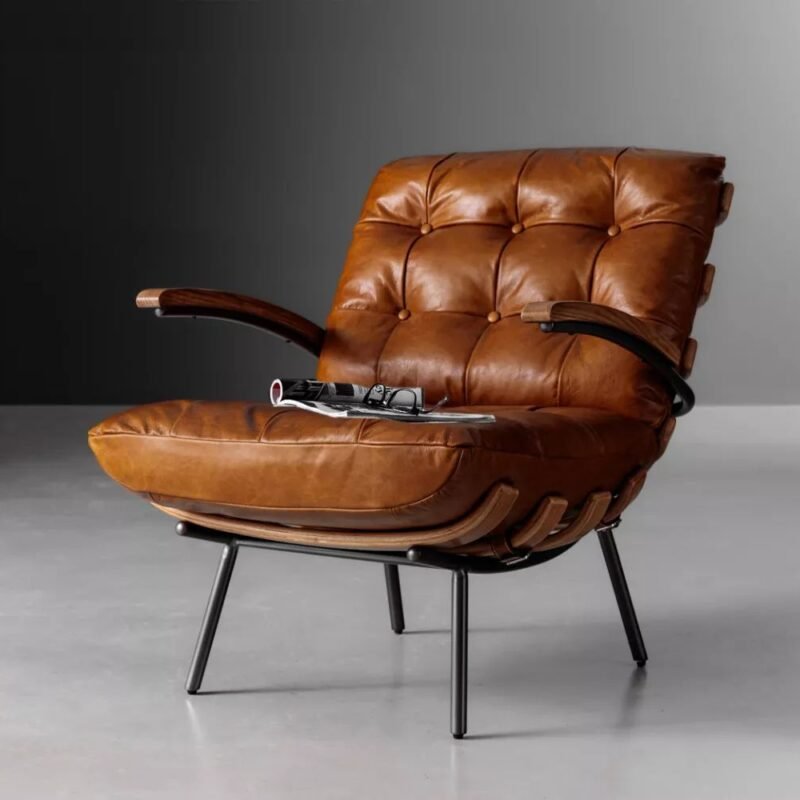 Leather Belt Armchair